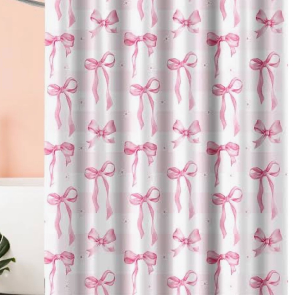 Pink Bow Patterned Fabric
